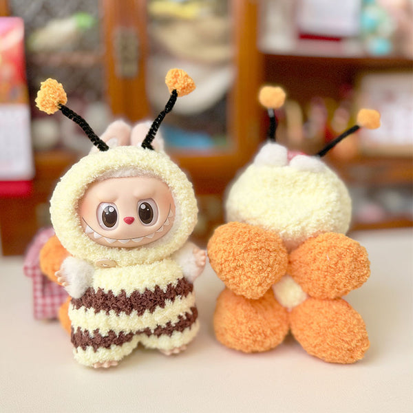 Labubu clothes hand-made bee three-piece set
